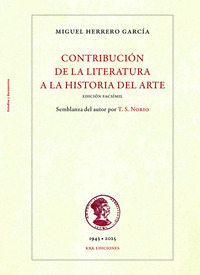 CONTRIBUCION DE LA LITERATURA A LA HISTORIA DEL ARTE