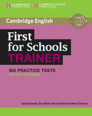 FIRST FOR SCHOOLS TRAINER BOOK WITHOUT ANSWERS