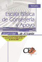 TEMARIO ESCALA BÁSICA DE CONSERJERÍA Y APOYO UNIVERSIDAD DE ALICANTE