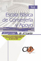 TEST ESCALA BÁSICA DE CONSERJERÍA Y APOYO UNIVERSIDAD DE ALICANTE