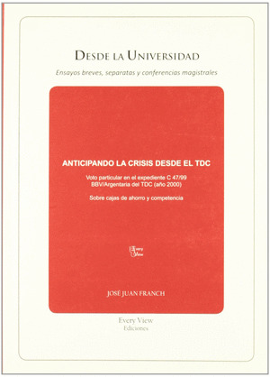 ANTICIPANDO LA CRISIS DESDE EL TDC