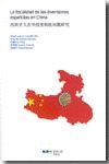 FISCALIA DE LAS INVERSIONES ESAÑOLAS EN CHINA,LA