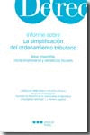 INFORME SOBRE LA SIMPLIFICACION DEL ORDENAMIENTO TRIBUTARIO