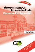 TEMARIO OPOSICIONES ADMINISTRATIVOS  AYUNTAMIENTO DE DONOSTIA - SAN SEBASTIÁN. P