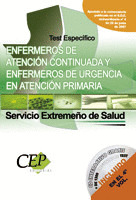 TEST ESPECÍFICO OPOSICIONES ENFERMERO DE ATENCIÓN CONTINUADA Y ENFERMERO DE URGE