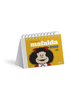 CALENDARIO 2026 MAFALDA ESCRITORIO AMARILLO