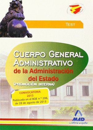 TEST CUERPO GENERAL ADMINISTRATIVO DE LA ADMINISTRACIÓN DEL ESTADO (PROMOCIÓN INTERNA