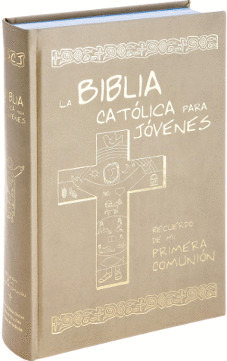BIBLIA CATOLICA PARA JOVENES PRIMERA COMUNION ESTAMP.ORO