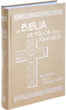 BIBLIA CATOLICA PARA JOVENES 15 AÑOS-ESTAMPACION PLATA