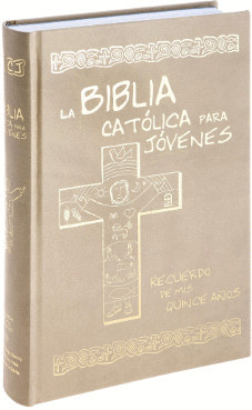 BIBLIA CATOLICA PARA JOVENES 15 AÑOS-ESTAMPACION ORO