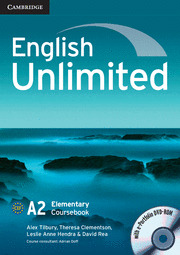 ENGLISH UNLIMITED ELEMENTARY COURSEBOOK WITH E-PORTFOLIO