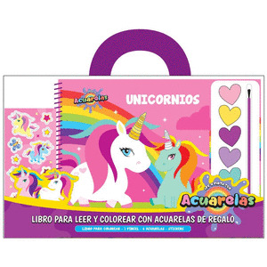 UNICORNIOS. LEE Y PINTA CON ACUARELAS