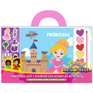 PRINCESAS. LEE Y PINTA CON ACUARELAS