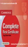 COMPLETE FIRST CERTIFICATE. CLASS AUDIO CD SET CAMBRIDGE