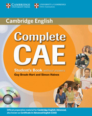 CAMBRIDGE COMPLETE CAE. STUDENT'S BOOK WITHOUT ANSWERS. WITH CD-ROM
