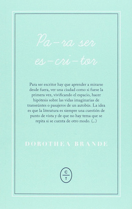 PARA SER ESCRITOR
