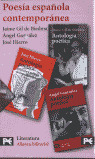 ESTUCHE POESIA ESPAÑOLA CONTEMPORANEA