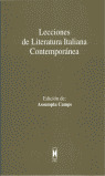 LECCIONES LITERATURA ITALIANA