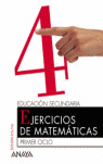 EJERCICIOS DE MATEMATICAS CUADERNO Nº4 ALGEBRA I PRIMER CICLO EN TUS MANOS