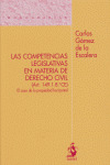 COMPETENCIAS LEGISLATIVAS EN MATERIA DE DERECHO CIVIL,LAS