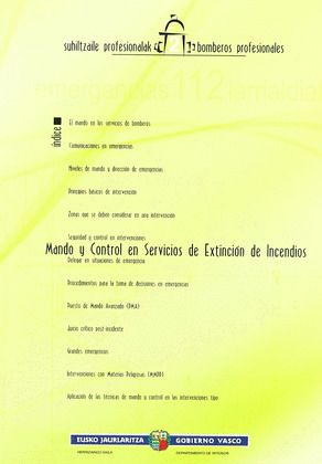 MANDO Y CONTROL EN SERVICIOS DE EXTINCION DE INCENDIOS