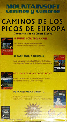 PACK CAMINOS DE LOS PICOS DE EUROPA: 4 RUTAS, 4 MAPAS, 4 DVD