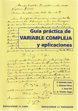 GUIA PRACTICA DE VARIABLE COMPLEJA Y APLICACIONES