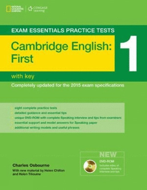 CAMBRIDGE ENGLISH: FIRSR (FCE) PRACTICE  WITHOUT KEY TEST 1+DVDR