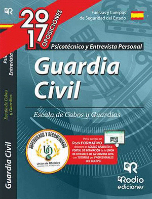 GUARDIA CIVIL. ESCALA DE CABOS Y GUARDIAS. PSICOTECNICO. EDICION 2017