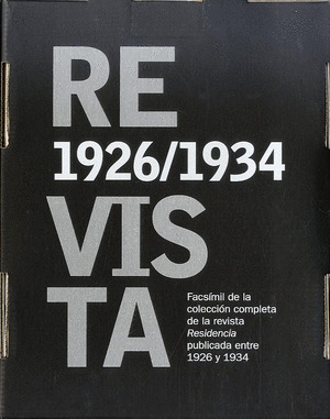 ESTUCHE REVISTA REDIDENCIA, 1926-1934. FACSIMIL DE LA COLECCION COMPLETA DE LA REVISTA