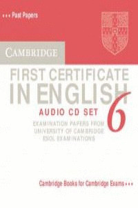 CAMBRIDGE FIRST CERTIFICATE IN ENGLISH, 6. AUDIO CD'S (2)