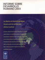INFORME SOBRE DESARROLLO HUMANO 2003