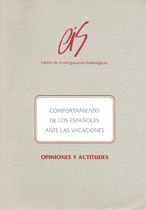 OPINIONES Y ACT.11 COMPORTAMIENTO ESPAÑOLES ANTE VACACIONES