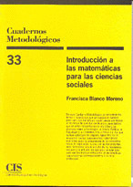 CUADERNOS METODOL.33 INTROD. MATE