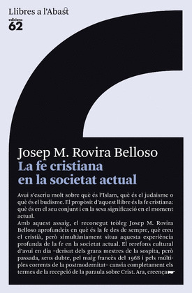 LA FE CRISTIANA EN LA SOCIETAT ACTUAL