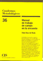 CUADERNOS METODOL.36 MANUAL TRABAJO CAMPO