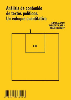 ANÁLISIS DE CONTENIDO DE TEXTOS POLÍTICOS