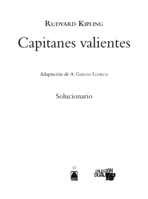 GUIA DIDACTICA. CAPITANES VALIENTES - COLECCION DUAL