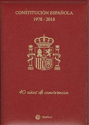 ESTUCHE CONSTITUCIÓN ESPAÑOLA 1978-2018.40 AÑOS DE CONVIVENCIA