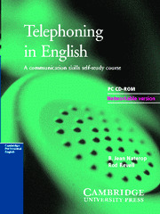 TELEPHONING IN ENGLISH, CD-ROM. CD-ROM NETWORK VERSION
