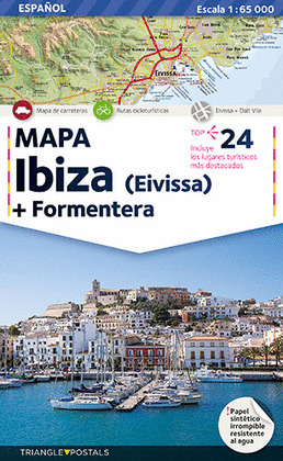 IBIZA FORMENTERA MAPA ESPAÑOL