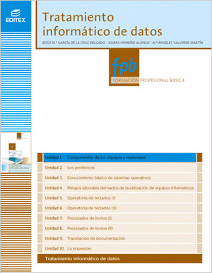 COMPONENTES DE LOS EQUIPOS Y MATERIALES (TRATAMIENTO INFORMATICO DE DATOS)