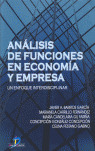 ANALISIS DE FUNCIONES EN ECONOMIA Y EMPRESA