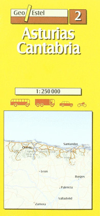 ASTURIAS CANTABRIA 2 (1.250.000) MAPA DE CARRETERAS