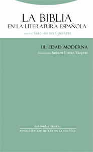 BIBLIA EN LA LITERATURA ESPAÑOLA III: EDAD MODERNA