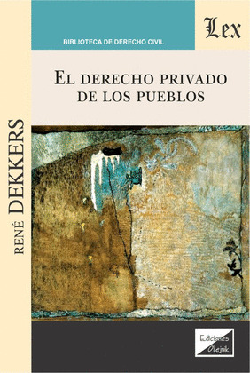 EL DERECHO PRIVADO DE LOS PUEBLOS