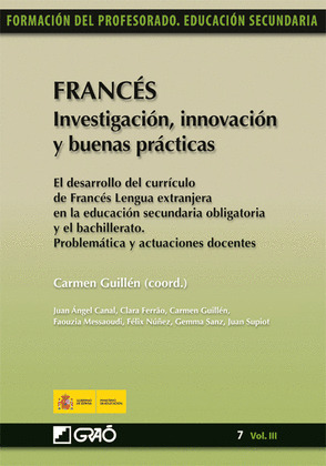 FRANCÉS. INVESTIGACIÓN, INNOVACIÓN Y BUENAS PRÁCTICAS