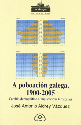 POBOACION GALEGA, 1900-2005.(FRAGA/UNIVERSITARIA)