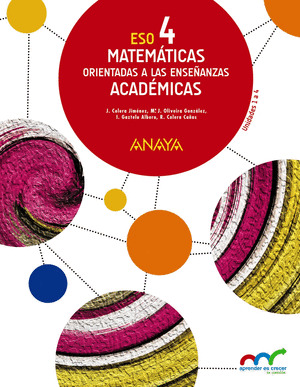 MATEMATICAS ORIENTADAS A LAS ENSEÑANZAS ACADEMICAS 4. (TRIMESTRES)