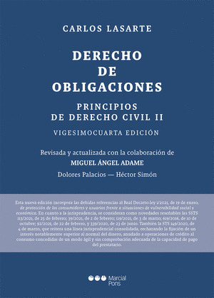 PRINCIPIOS DE DERECHO CIVIL. TOMO II. DERECHO DE OBLIGACIONES